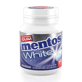 Mentos Peppermint White Chewing Gum Sugar Free 38s